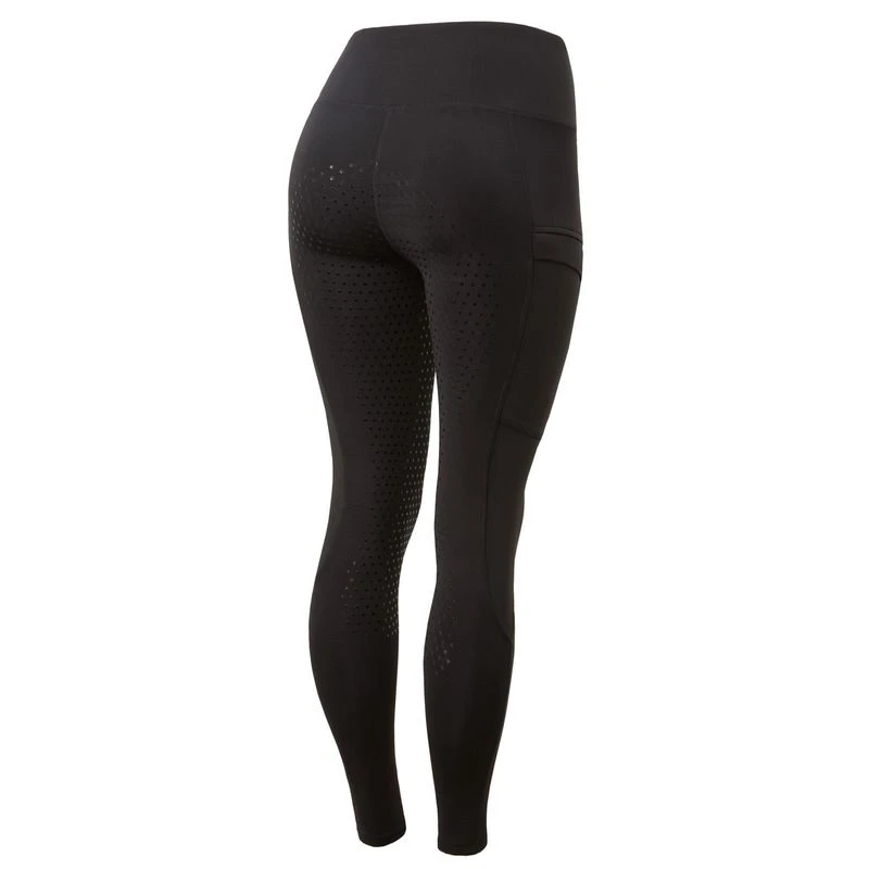 Horze Women's Gwen Super Flex Full Seat Tights - Black 1 Horze Women's Gwen Super Flex Full Seat Tights - Black