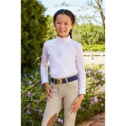 RJ Classics Kids' Maddie Jr 37.5 Show Shirt - White/Popsicles -Horse Rider Wear 673182 800 800