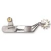 Toklat 3/4" Smooth Band Large Rowel Spur - Stainless Steel