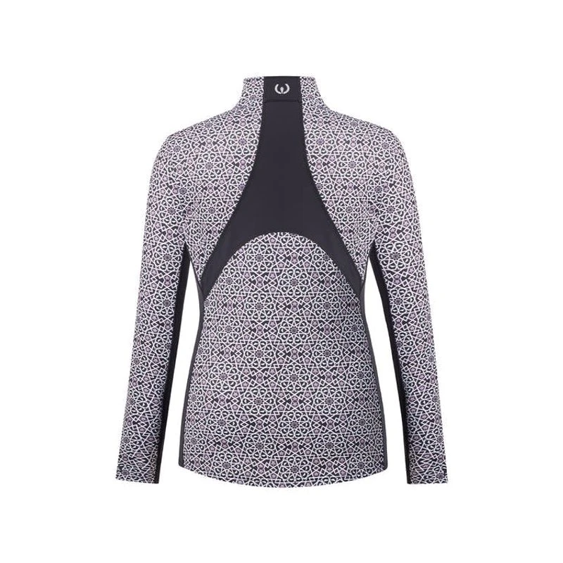 Kerrits Women's Rail Side Quarter Zip Tech Top - Black Starlight 2 Kerrits Women's Rail Side Quarter Zip Tech Top - Black Starlight - Image 2