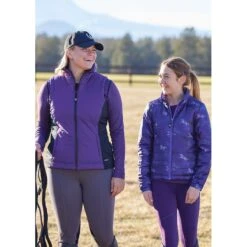 Kerrits Women's Full Motion Quilted Vest - Huckleberry -Horse Rider Wear 682318 800 800