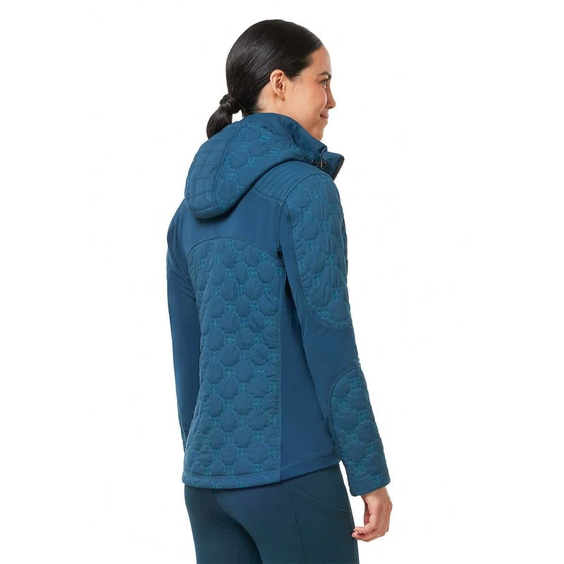 Kerrits Women's Bit By Bit Quilted Jacket - Lagoon 4 Kerrits Women's Bit By Bit Quilted Jacket - Lagoon - Image 4