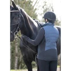 Kerrits Women's Full Motion Quilted Vest - Lake Herringbone Plaid -Horse Rider Wear 682550 800 800