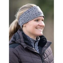 Kerrits Women's Rail Side Fleece Headband - Black Starlight -Horse Rider Wear 682901 800 800