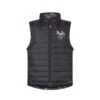 Kerrits Kids' Pony Tracks Reversible Quilted Vest - Black Run Free/Black