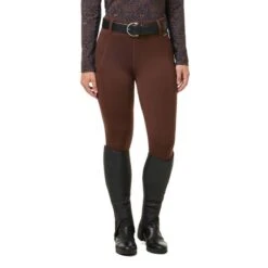 Kerrits Women's Power Stretch Full Seat Tights - Leather -Horse Rider Wear 683575 800 800