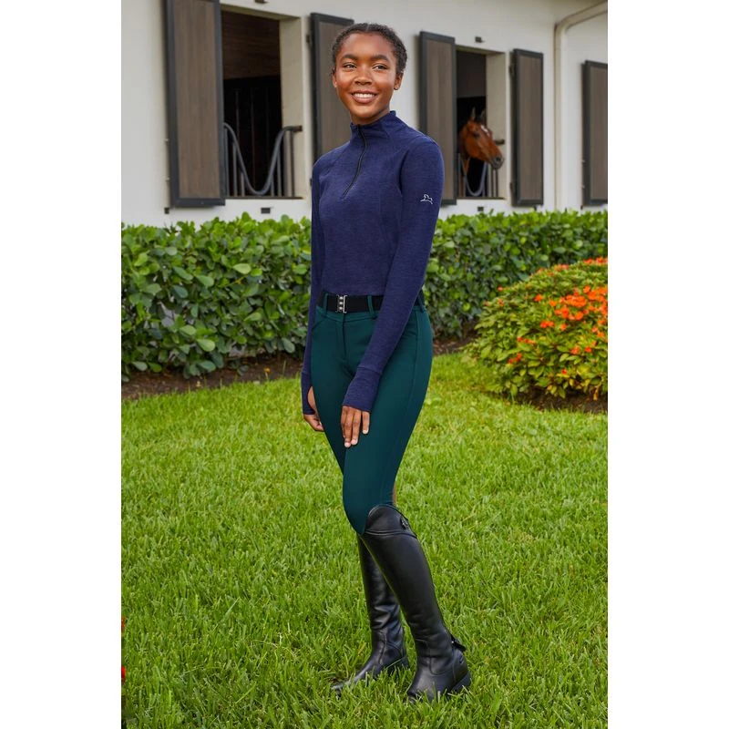 RJ Classics Women's Gulf Natural Rise Front Zip Breeches - Ponderossa Pine 2 RJ Classics Women's Gulf Natural Rise Front Zip Breeches - Ponderossa Pine - Image 2