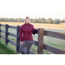 Kerrits Women's Stable Temp Merino Wool Jacket - Sangria 9 Kerrits Women's Stable Temp Merino Wool Jacket - Sangria -Horse Rider Wear 693813 800 800