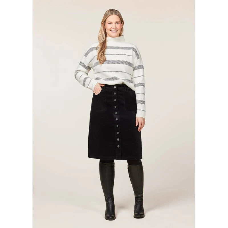 EQL Women's Railway Stripe Sweater - Soft White/Black 5 EQL Women's Railway Stripe Sweater - Soft White/Black - Image 5