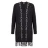 EQL Women's Bits & Fringe Cardigan - Black/Sterling