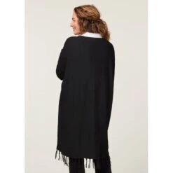 EQL Women's Bits & Fringe Cardigan - Black/Sterling -Horse Rider Wear 694501 800 800