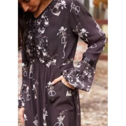 EQL Women's Gwenyth Ecovero Tunic Dress - Java Hunt Field Floral -Horse Rider Wear 694577 800 800