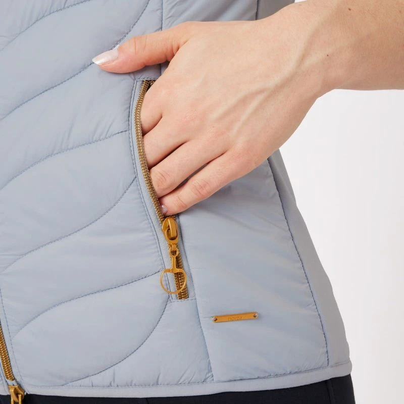 Horze Women's Shannon Light Padded Vest - Grey Dawn 5 Horze Women's Shannon Light Padded Vest - Grey Dawn - Image 5