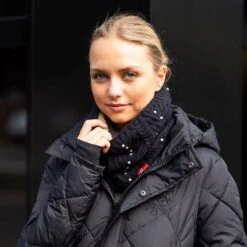 B Vertigo Women's Rosa Knitted Neck Warmer Scarf - Anthracite 5 B Vertigo Women's Rosa Knitted Neck Warmer Scarf - Anthracite -Horse Rider Wear 697036 800 800