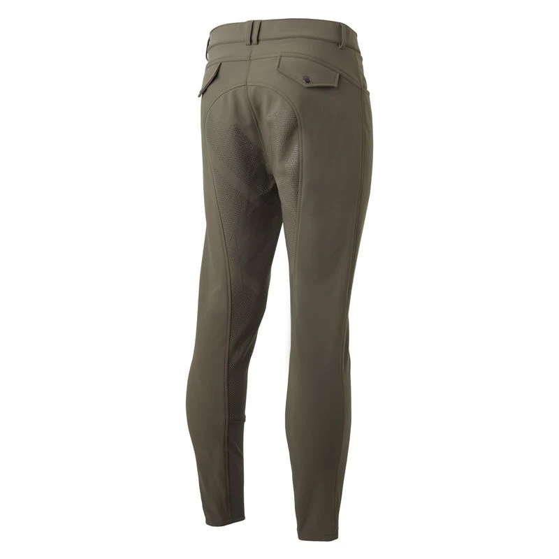 B Vertigo Men's Damien Thermo Silicone Full Seat Breeches - Major Brown 1 B Vertigo Men's Damien Thermo Silicone Full Seat Breeches - Major Brown