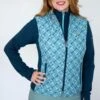Romfh Women's Hampton Quilted Vest - Blue Spruce Bit Floret