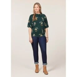 EQL Women's Lexi Cowl Neck Dolman Shirt - Ivy Hunt Field Floral -Horse Rider Wear 698388 800 800