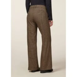 EQL Women's Chelsea Houndstooth Plaid Wide Leg Pants - Camel/Black 7 EQL Women's Chelsea Houndstooth Plaid Wide Leg Pants - Camel/Black -Horse Rider Wear 700264 800 800