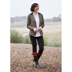 EQL Women's Chelsea Houndstooth Plaid Blazer - Camel/Black 11 EQL Women's Chelsea Houndstooth Plaid Blazer - Camel/Black -Horse Rider Wear 700399 800 800