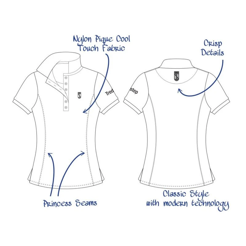 Tredstep Women's Performance Polo - Desert Taupe 2 Tredstep Women's Performance Polo - Desert Taupe - Image 2