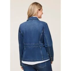 EQL Women's In Motion Denim Blazer - Midnight Wash -Horse Rider Wear 711295 800 800
