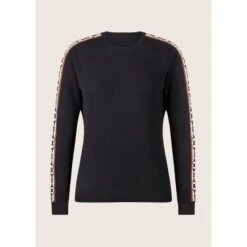 EQL Women's Snaffle Stripe Sweater - Black/Caramel